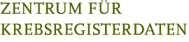 Logo Zentrum für Krebsregisterdaten